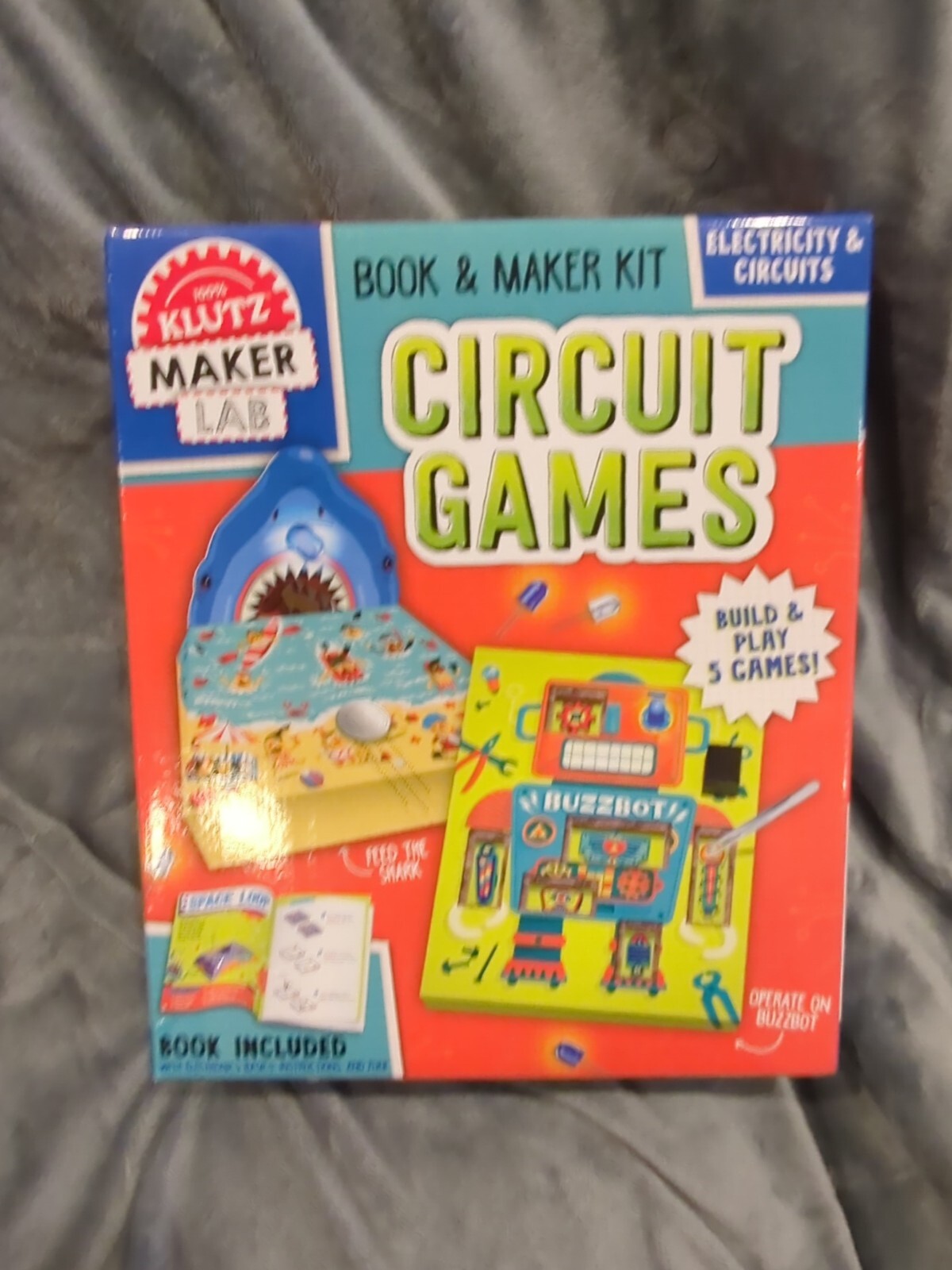Klutz Maker Club CIRCUIT GAMES Build And Play 5 Games BRAND NEW!!! (I)