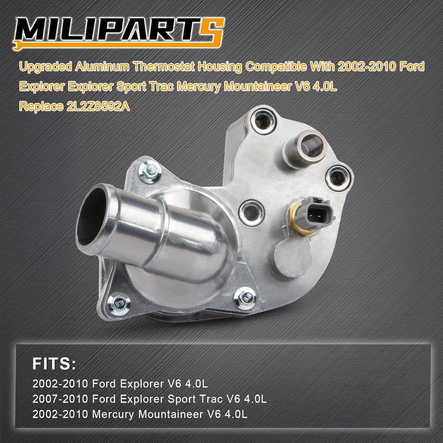 Upgraded Aluminum Thermostat Housing Compatible With 2002-2010 Ford Explorer Exp