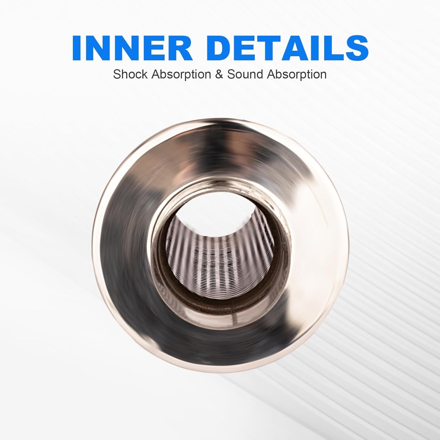2.5 Inch Inlet 4.0 Inch Outlet Exhaust Muffler 2.5″ to 4.0″ Universal 18.5″
