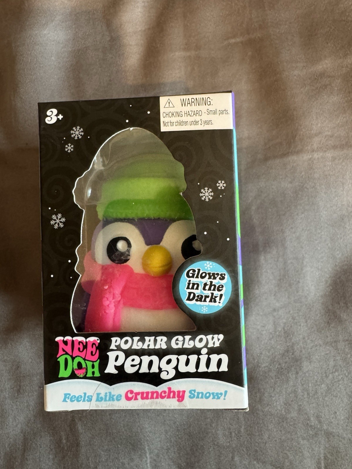 Sealed NeeDoh Polar Glow Penguin, Glow In The Dark Sensory Squish, RARE!!!!