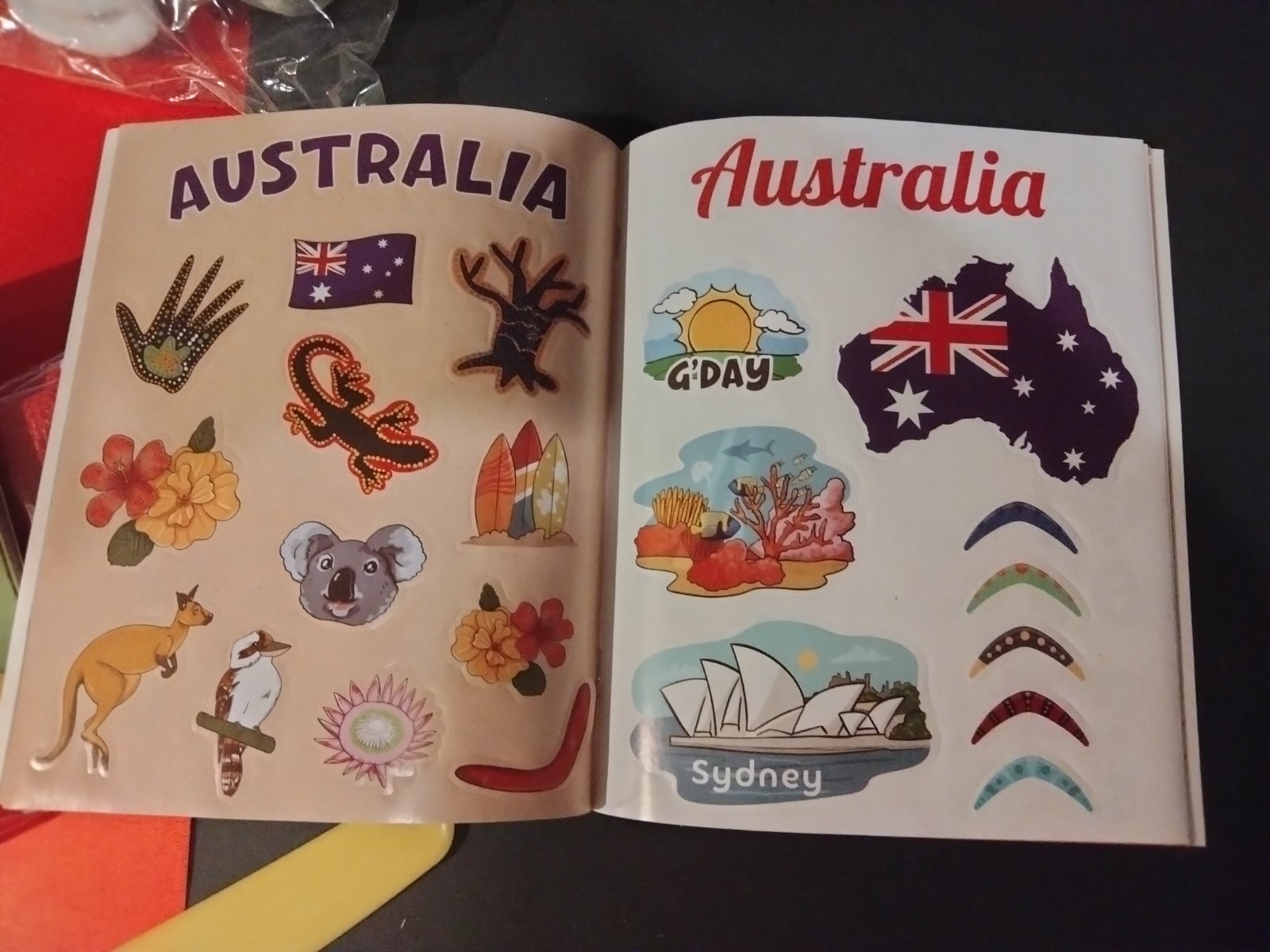 KidZ LLC “In Kidz” AUSTRALIA lot of Aussie Toys stickers Free Ship