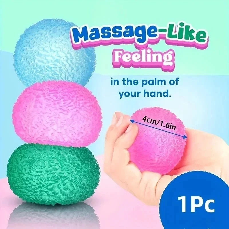 Squishy Ice Ball Squeeze Toy Soft Stress Relief Fidget Sensory Toy Kids Adults