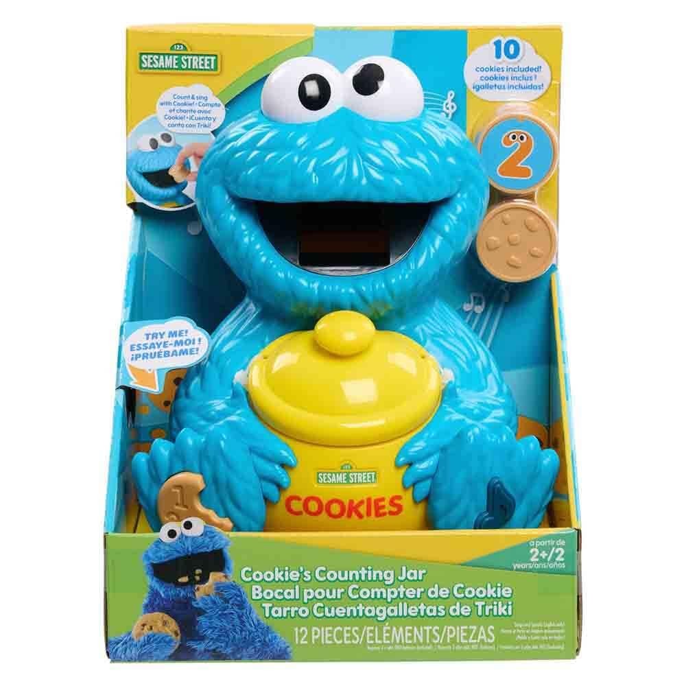 Sesame Street Cookie’s Counting Jar, 12-Pieces, 20+ Medium, Multicolor