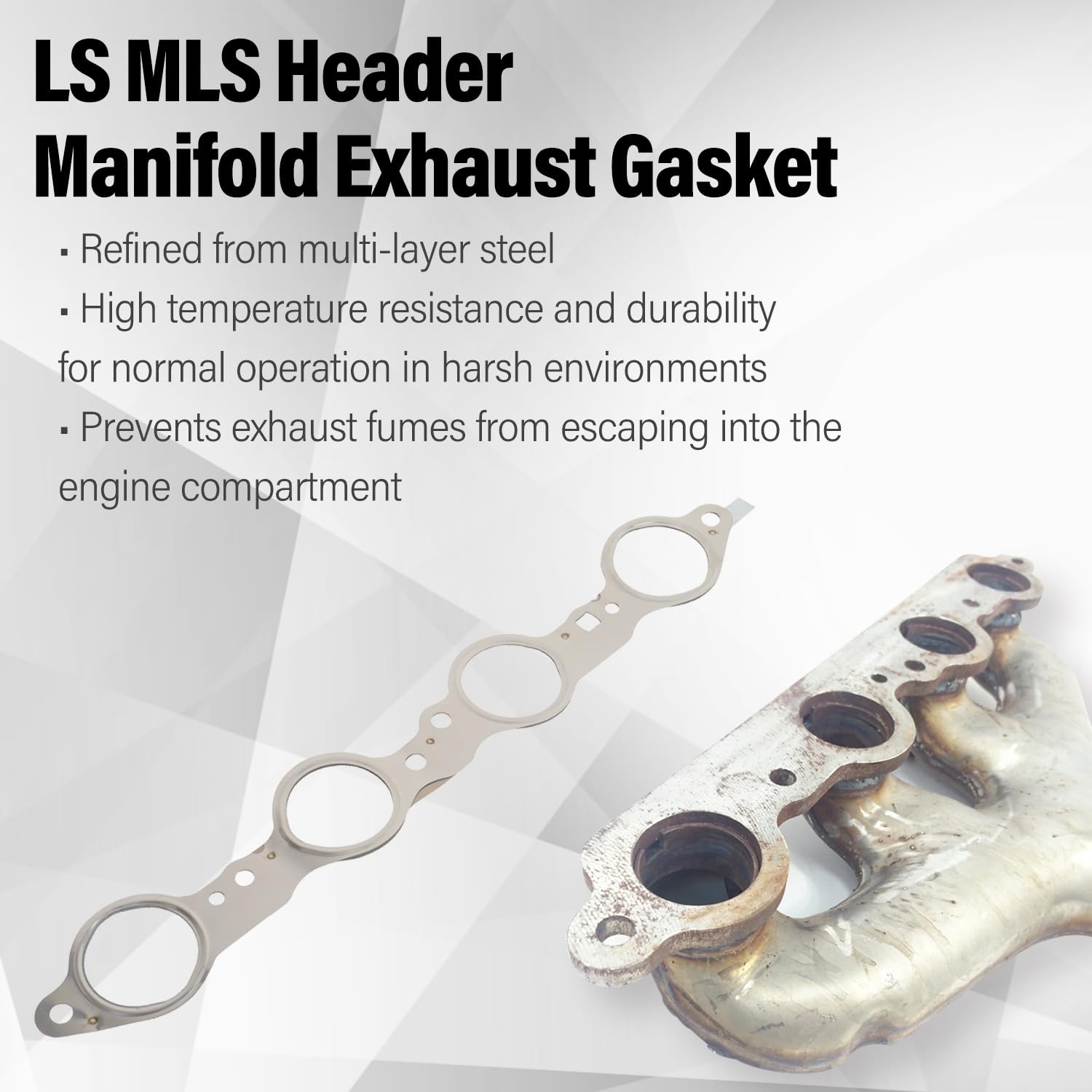 LS MLS Exhaust Manifold Header Gasket Bolts Kit Compatible with Chevy Silverado