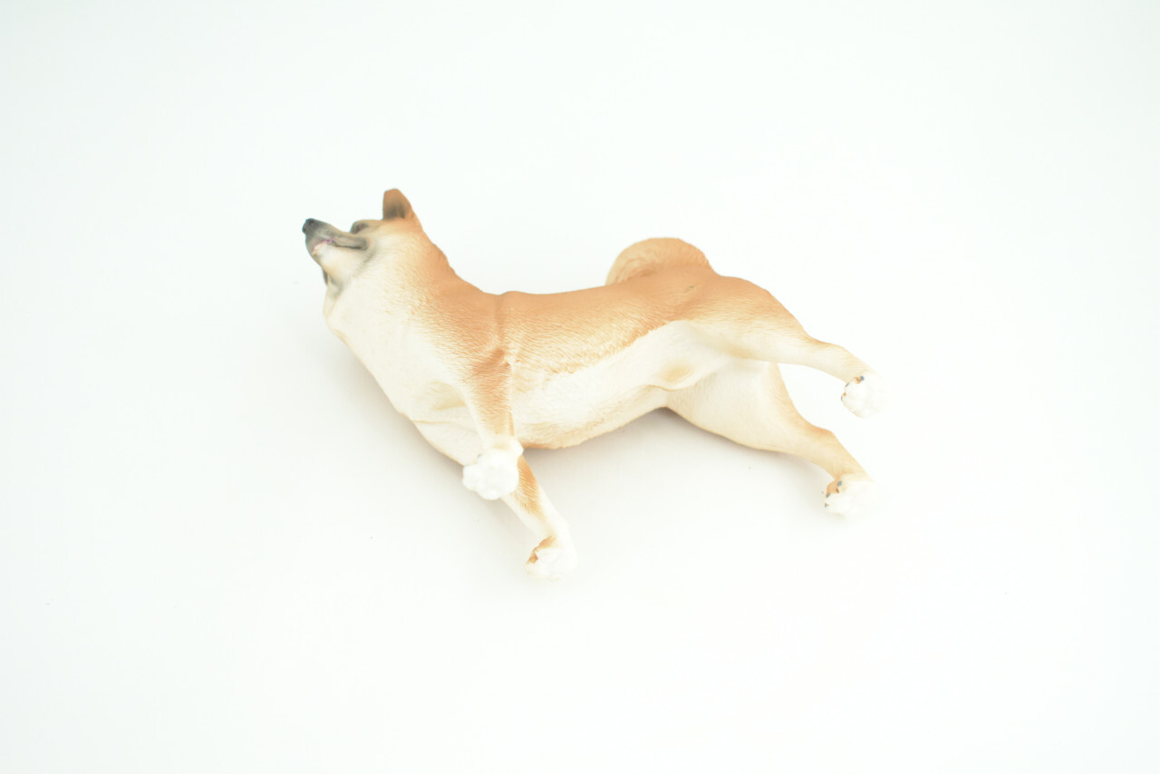 Shiba Inu Dog, Toy, Realistic Hand Painted Rubber Model, 4 Inches CH789 BB186
