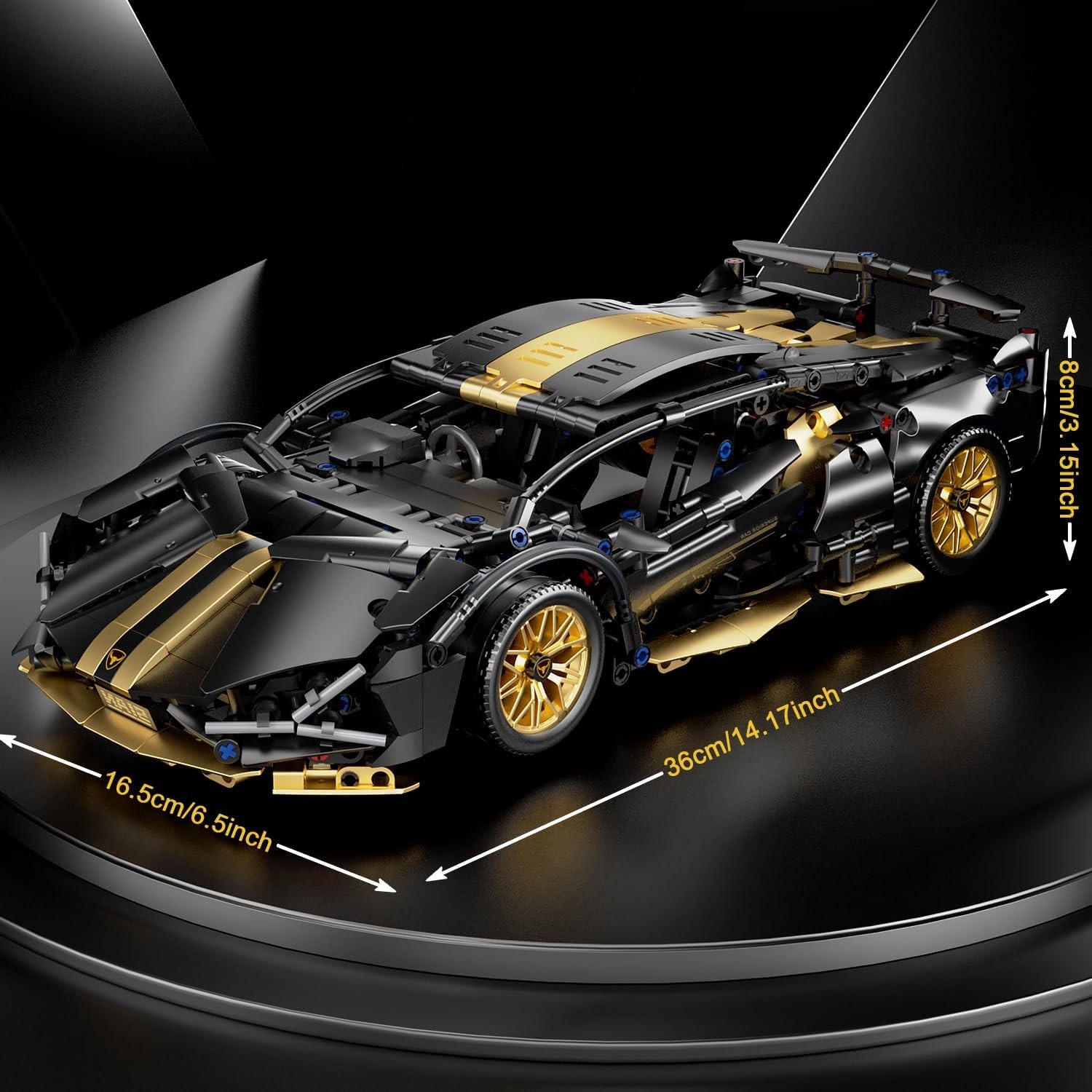 1:14 RC Supercar Building Block Set 1314 PCS LED