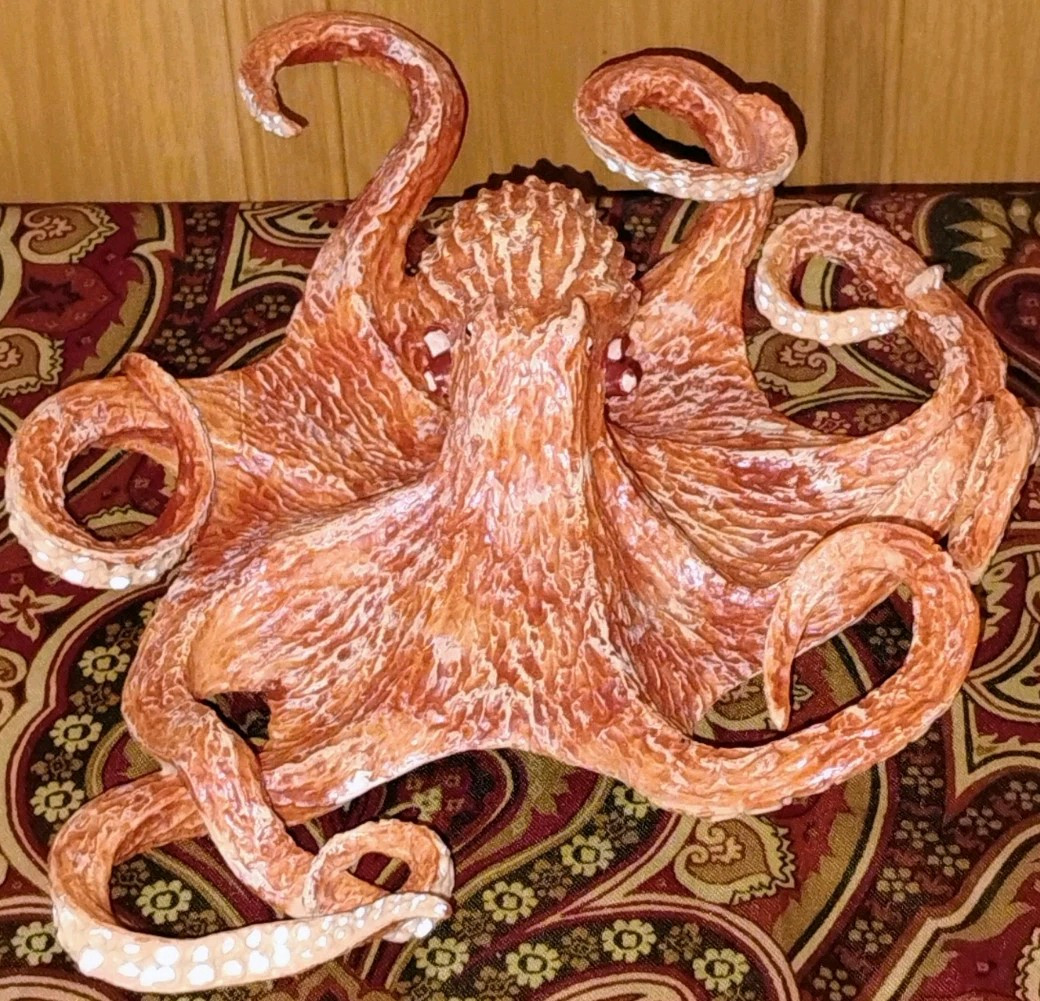 Safari Giant Pacific Octopus Incredible Creatures Sea Marine Figure 2006 7″ (B