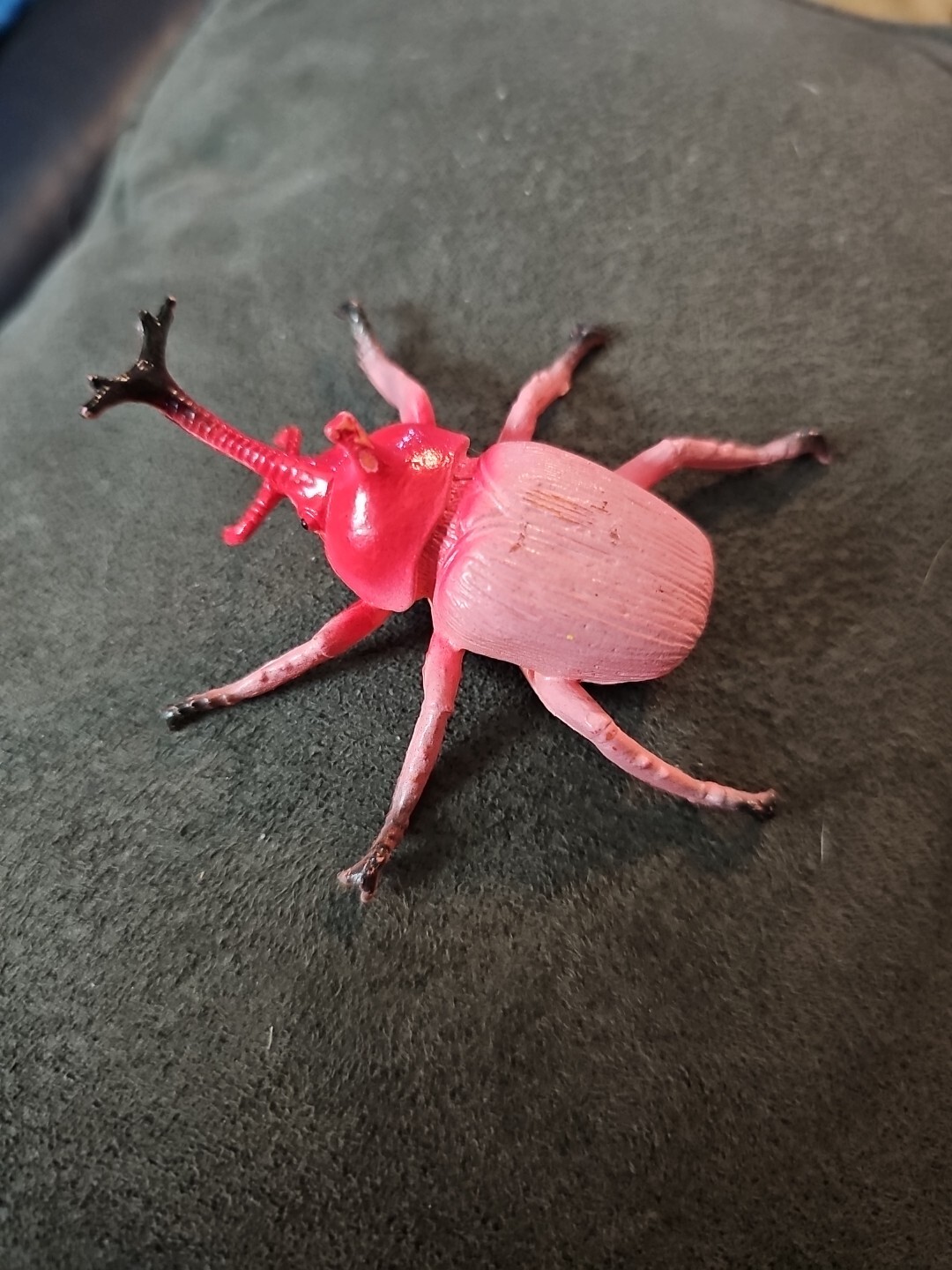 Creepy Crawley Bug Red/ Pink 3 In x2.5 x1