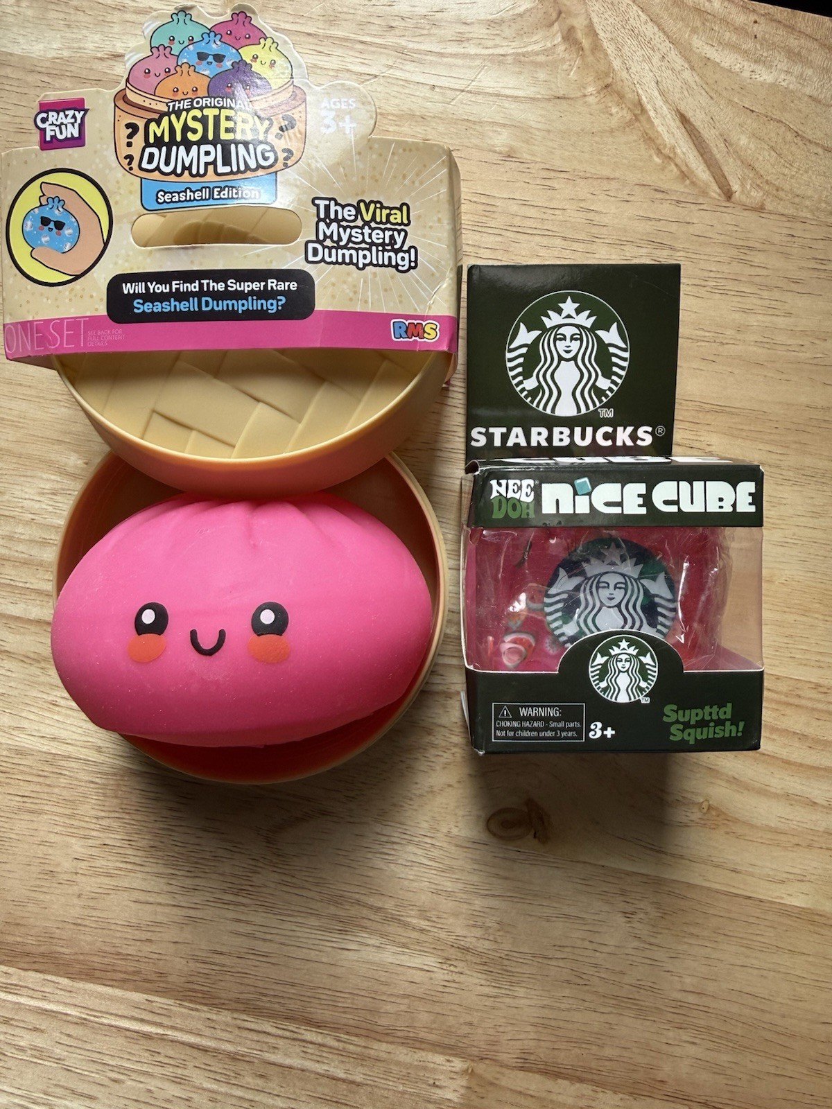 RMS Mystery Dumpling Seashell Edition & Starbucks Nice Cube 🎀PREETY PINK SET🎀