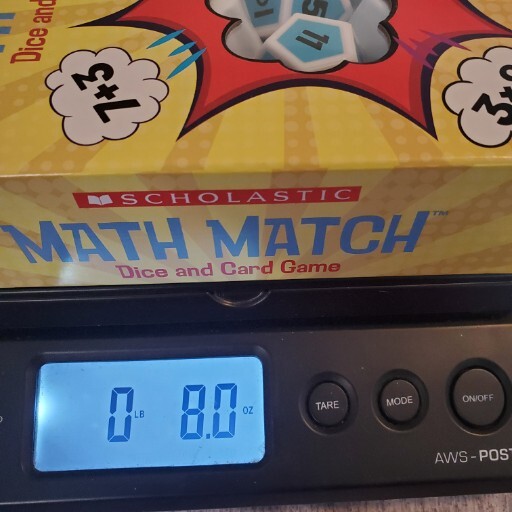 New University Games Scholastic MATH MATCH Dice and Card Game Educational 5 -12