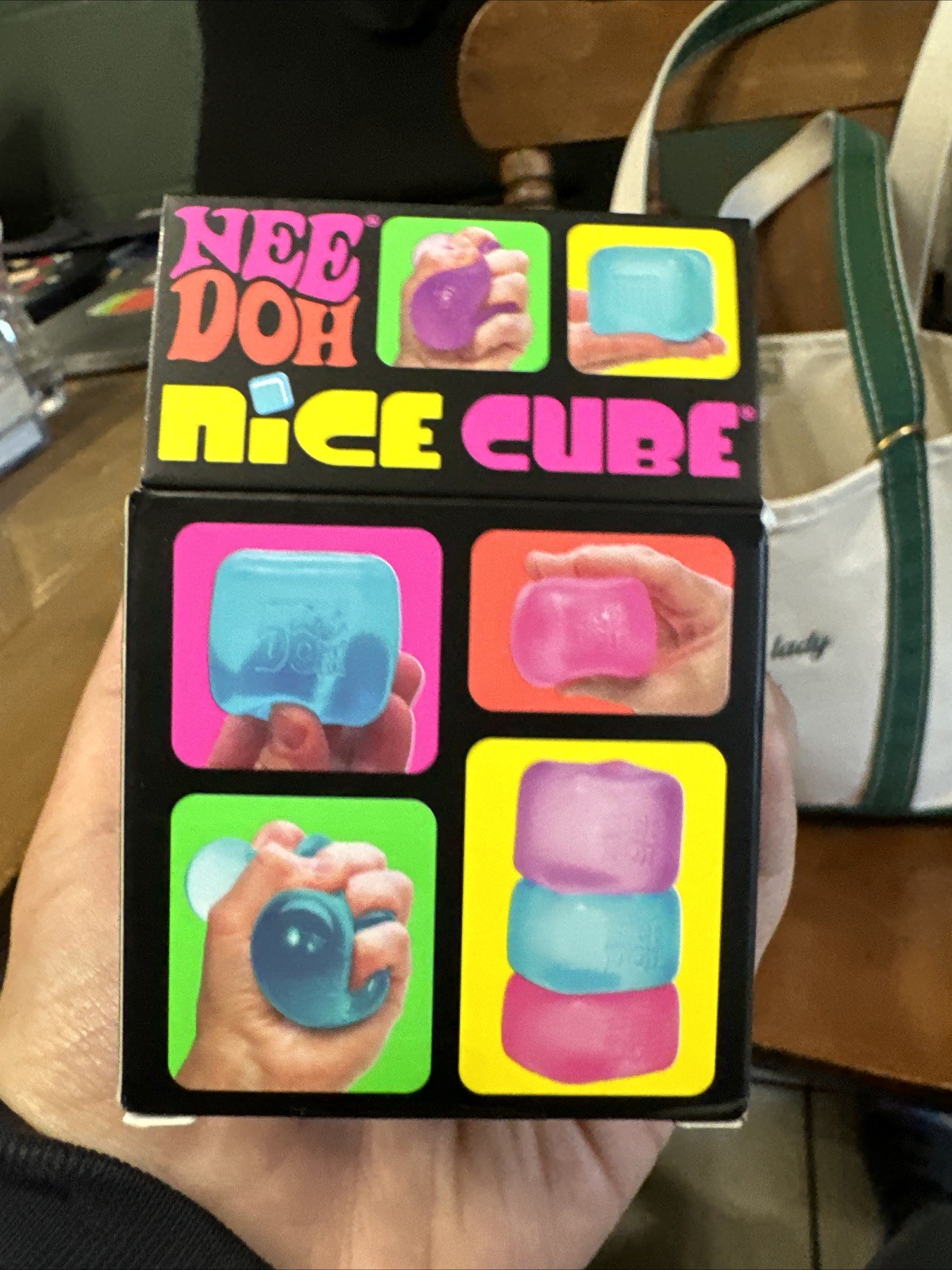 NeeDoh Nice Cube Satisfying Square Blue