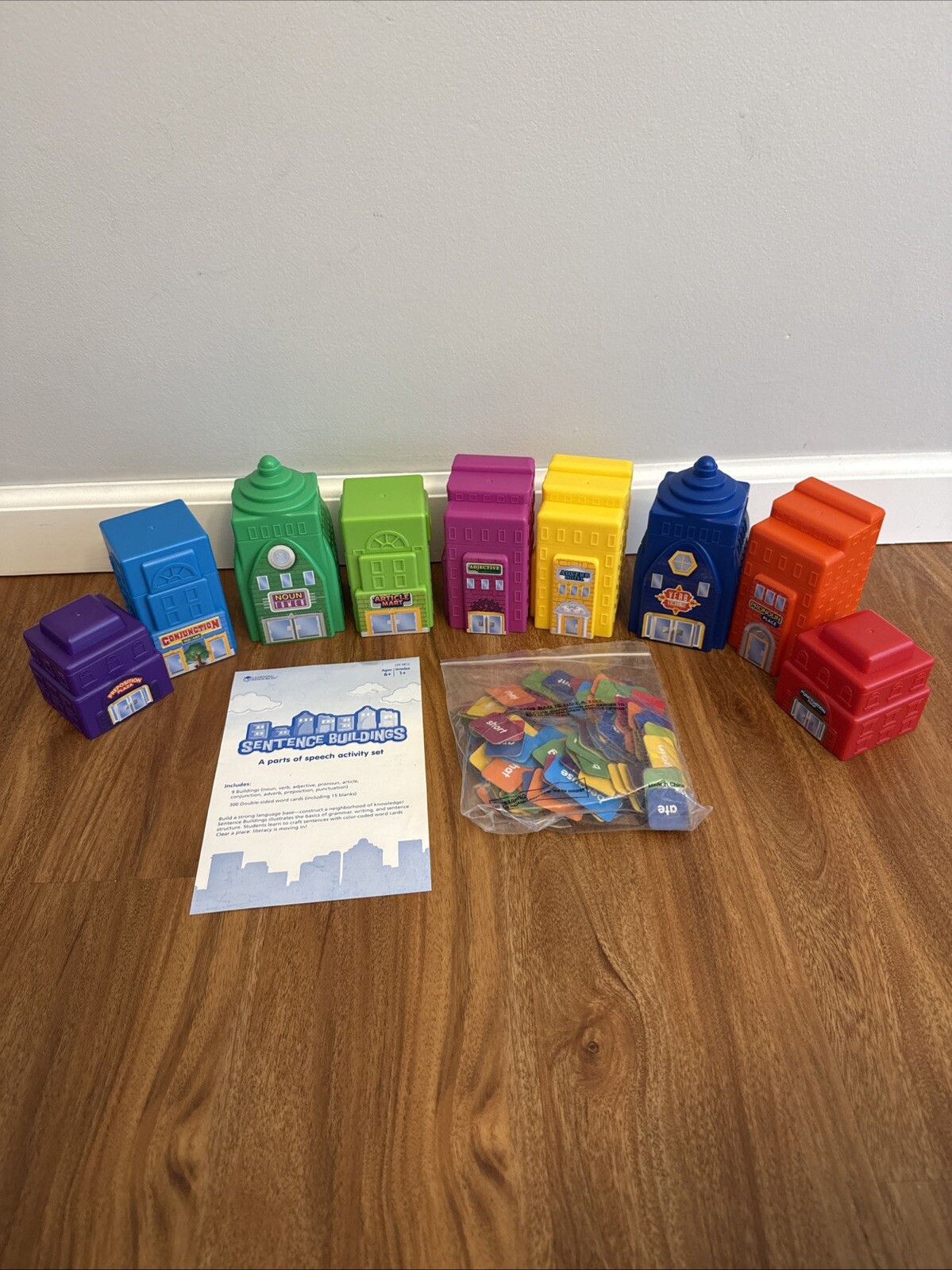 Learning Resources Sentence Buildings Parts of Speech Activity Set Homeschool
