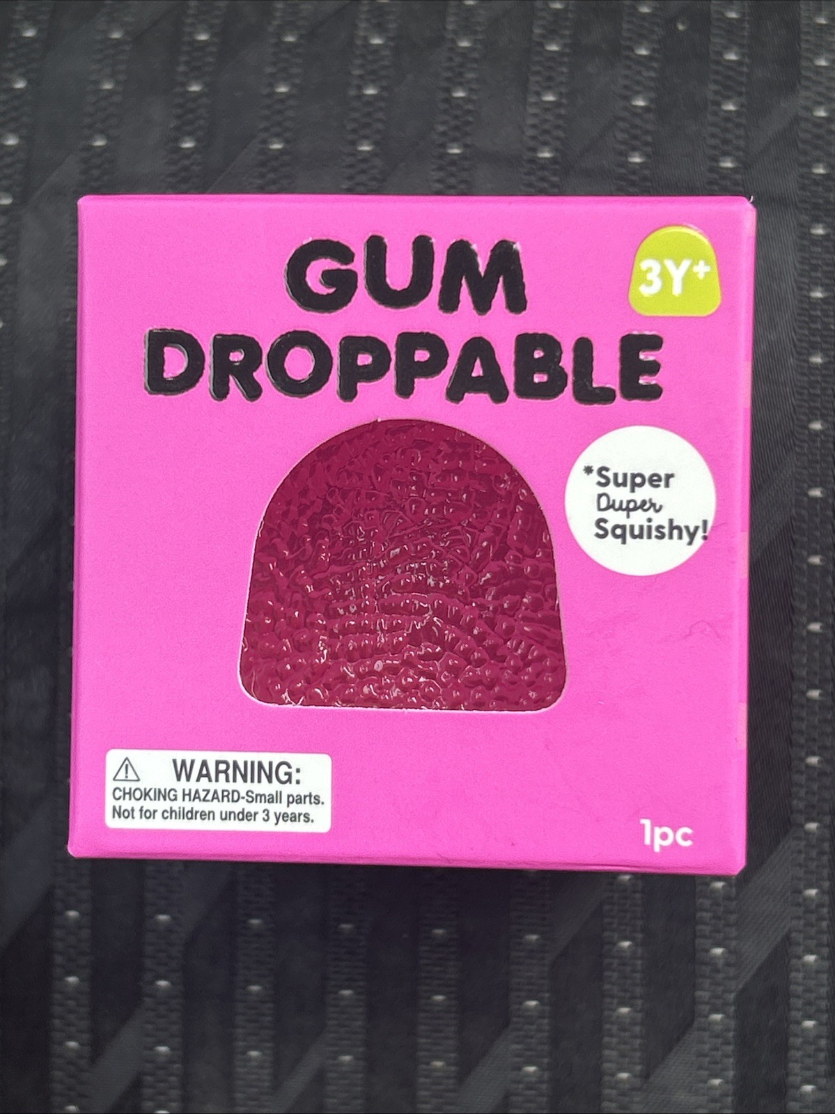 J’Adore Gum Droppable Gumdrop Pink New In Sealed Box Squeeze Toy Stress Reliever
