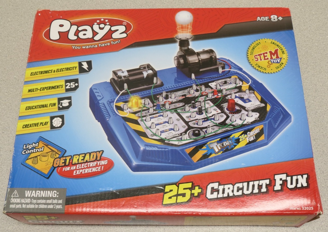 Playz 25+ Circuit Fun – Circuit Board Engineering Kit for kids STEM Toy