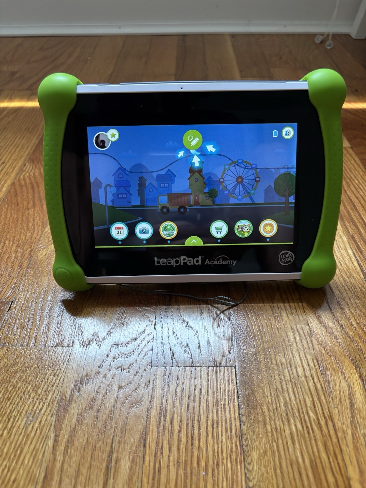 LeapFrog LeapPad Academy Kids Learning Tablet w/ Protective Bumper & Carry Case