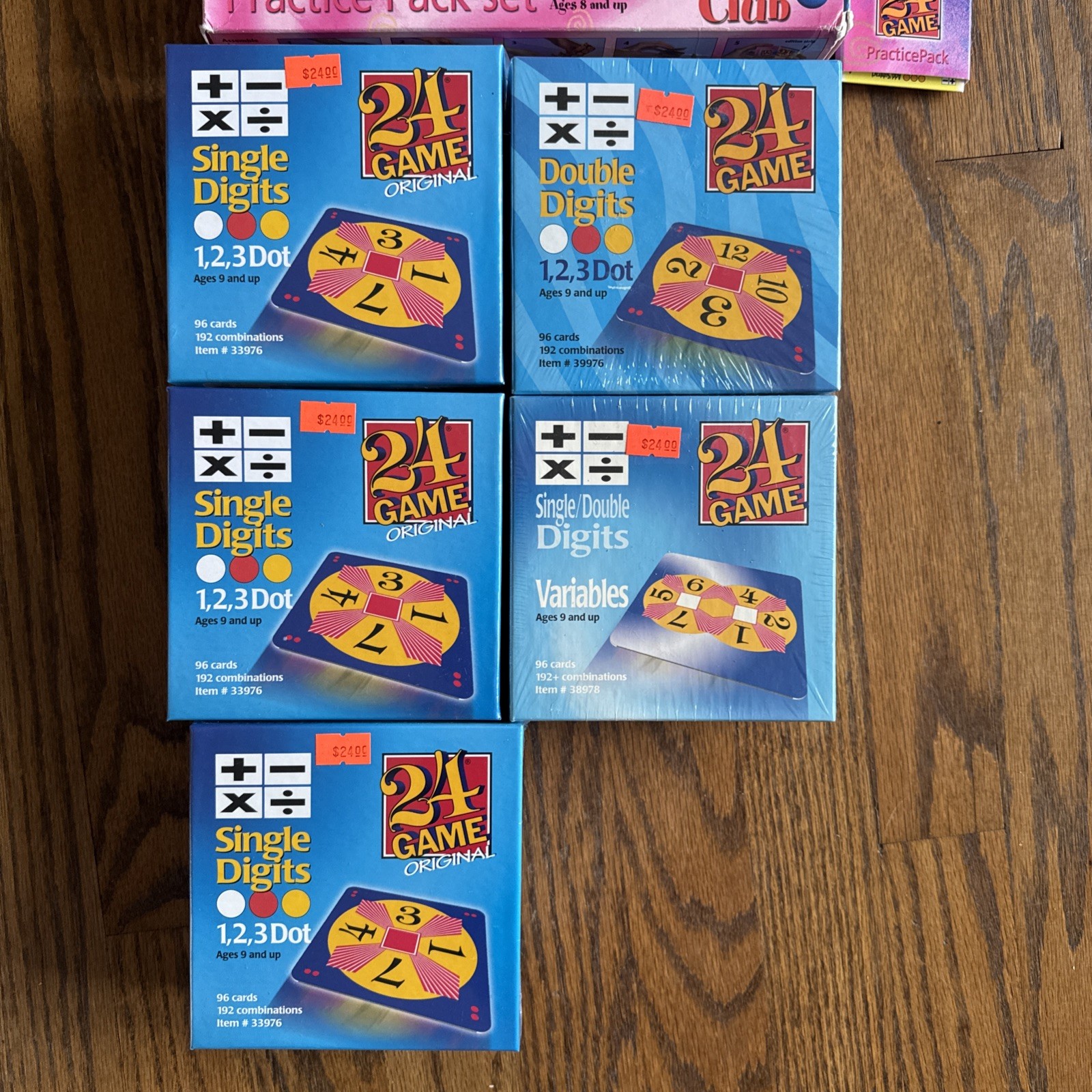Math 24 Game Club Classroom Kit Intermediate Lot Single Double Practice Pack