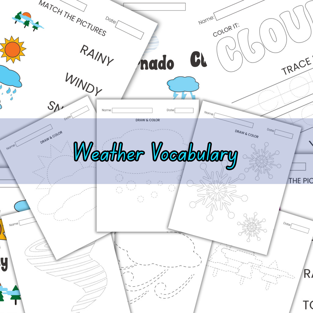 Weather & Seasons Activities for Kids – Printable worksheets