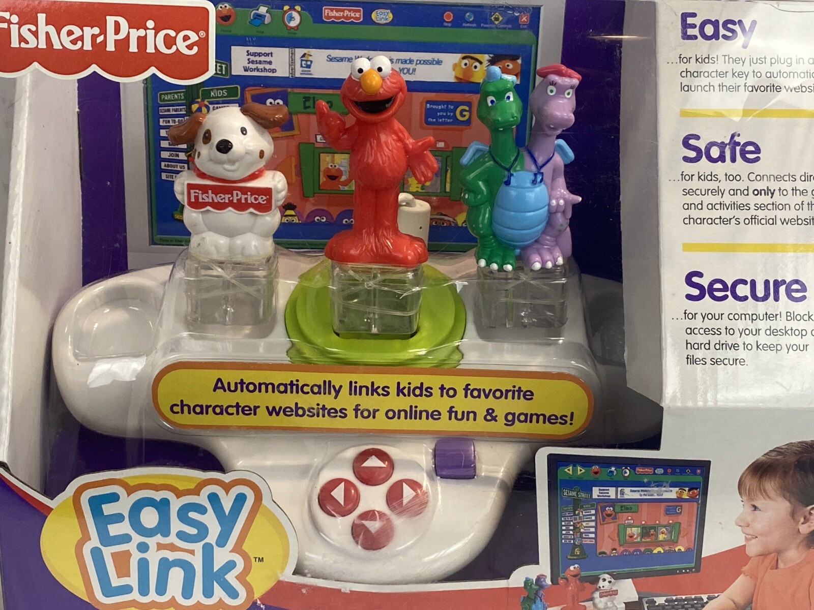 Fisher Price Easy Link Internet Launch Pad Elmo Sesame Street New 2007 Ages 3+