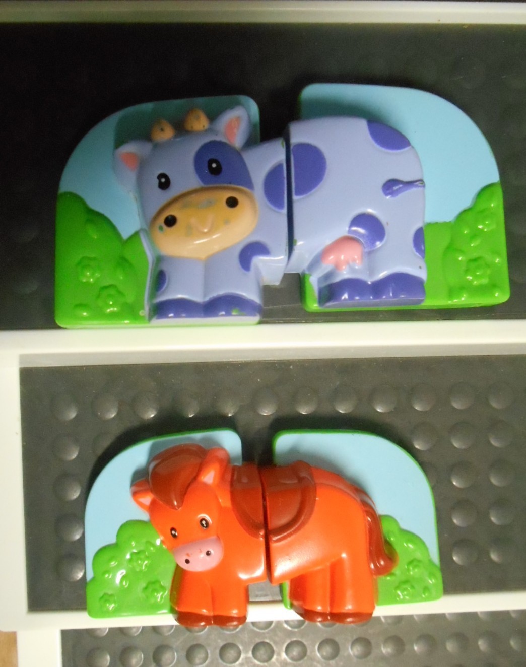 2007 LeapFrog Fridge Farm Magnetic Animal Set Barn Toy Complete Tested Y11