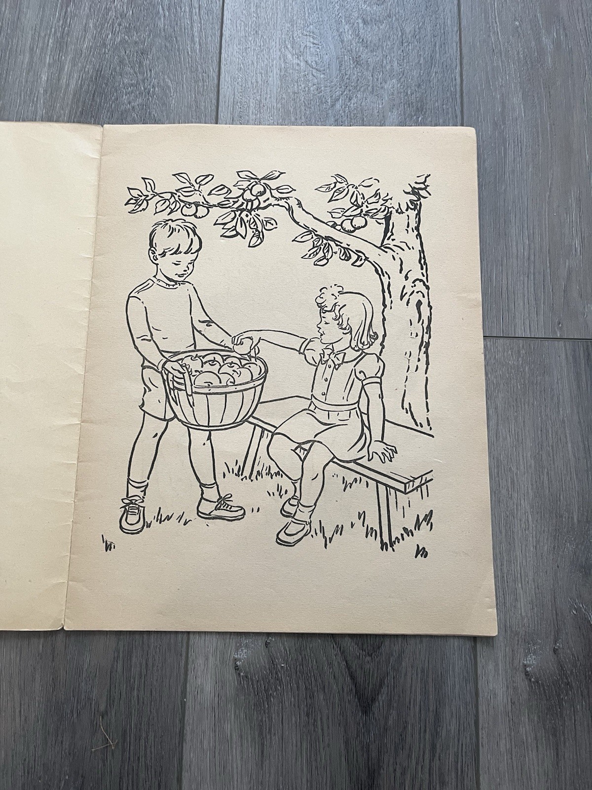 Vintage 1960s Little Wickers Coloring Book Rueben H Lilia Co