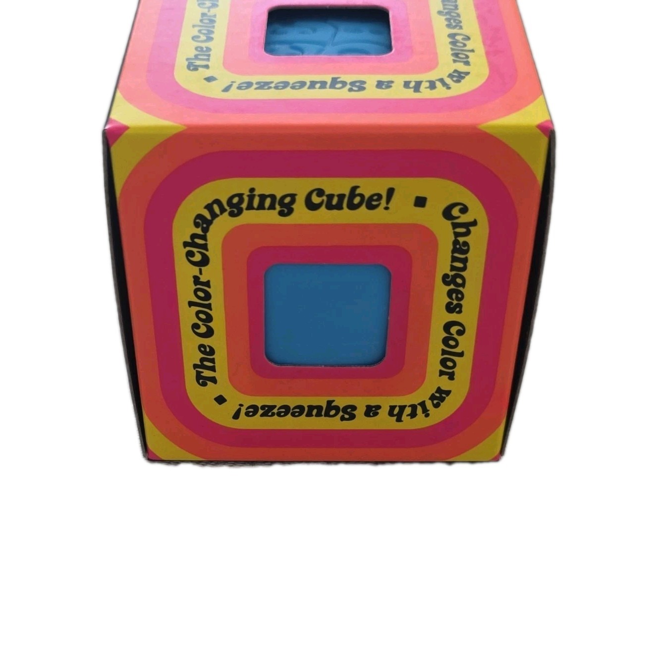 NeeDoh Color-Changing Cube Doh-Filled Squeeze Toy, Blue, Ages 4-17+