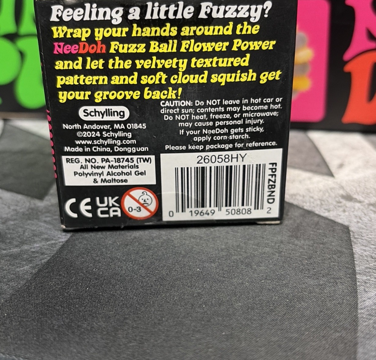 🔮🔥Genuine NeeDoh Flower Power Fuzz Ball ( Pink ) US Seller ! Same Day Ship!