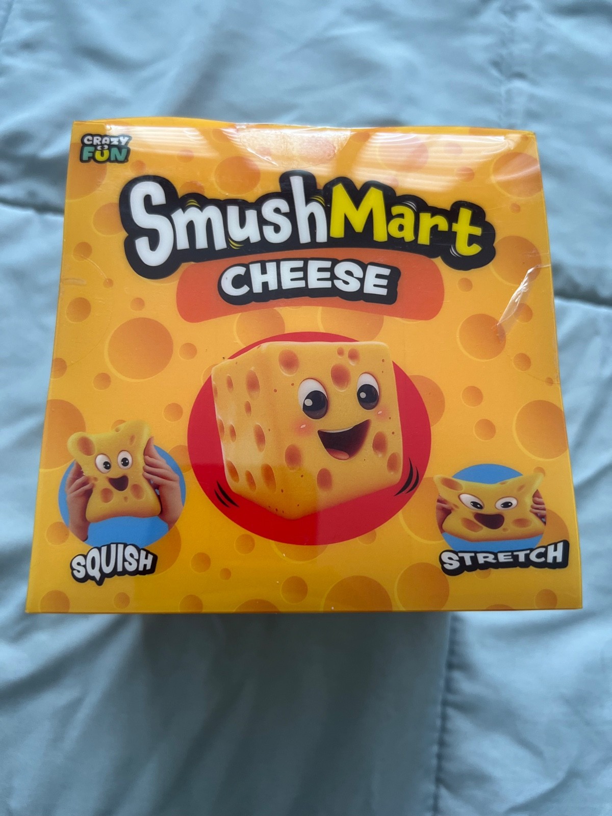 RMS Crazy Fun SmushMart Cheese Squishy Squeezy Stretch Sensory Toy TIK TOK VIRAL