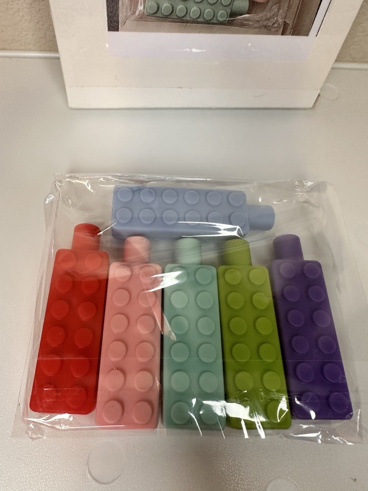 Sensory Chew Toys for Kids 6 Pack Set Silicone Double Sided Autism ADHD