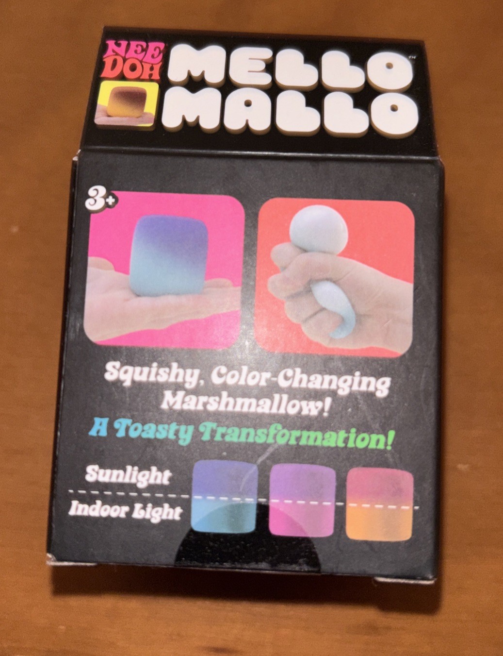 NeeDoh Mello Mallo Color Change Squishy Squeeze Sensory Toy Yellow