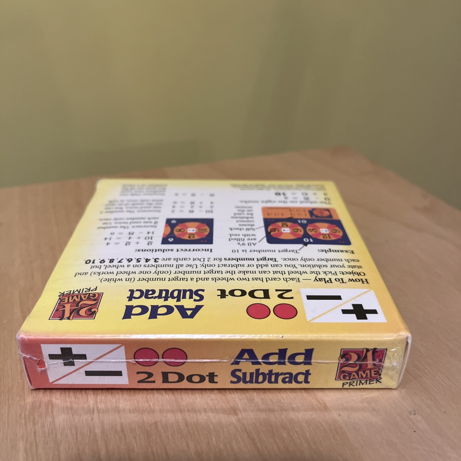 SUNTEX 24 Game Primer :2 Dot Add Subtract Grade 2-3 Educational Math BRAND NEW