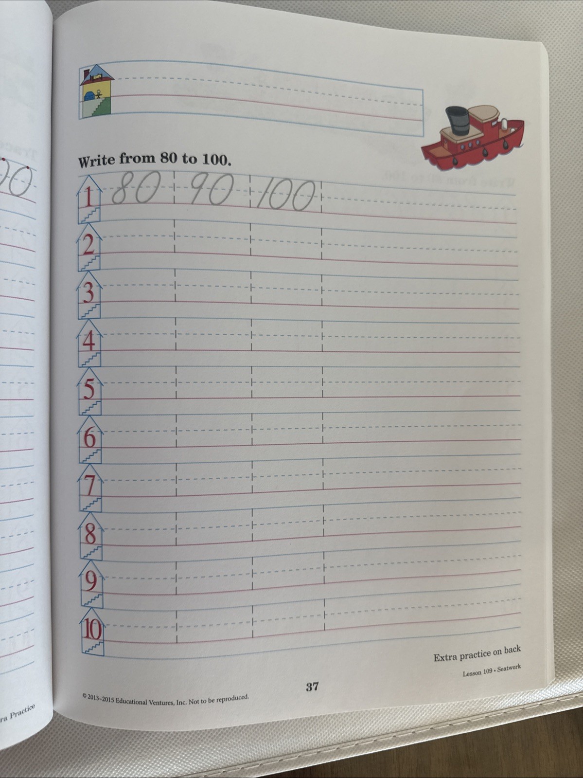 Abeka Numbers Writing Tablet K5 Fifth Edition Educational Workbook Paperback
