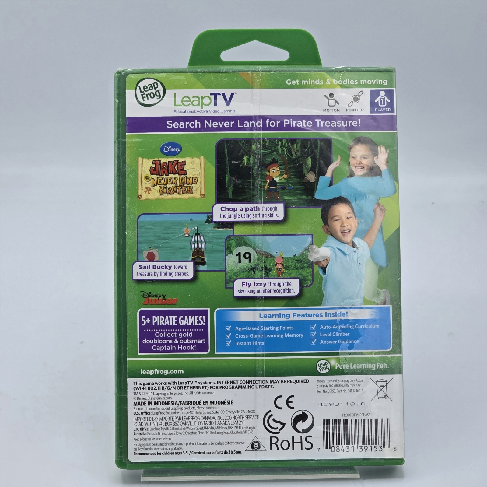 LeapFrog Leap TV Jake and the Never Land Pirates-~MATHEMATICS DVD~SEALED