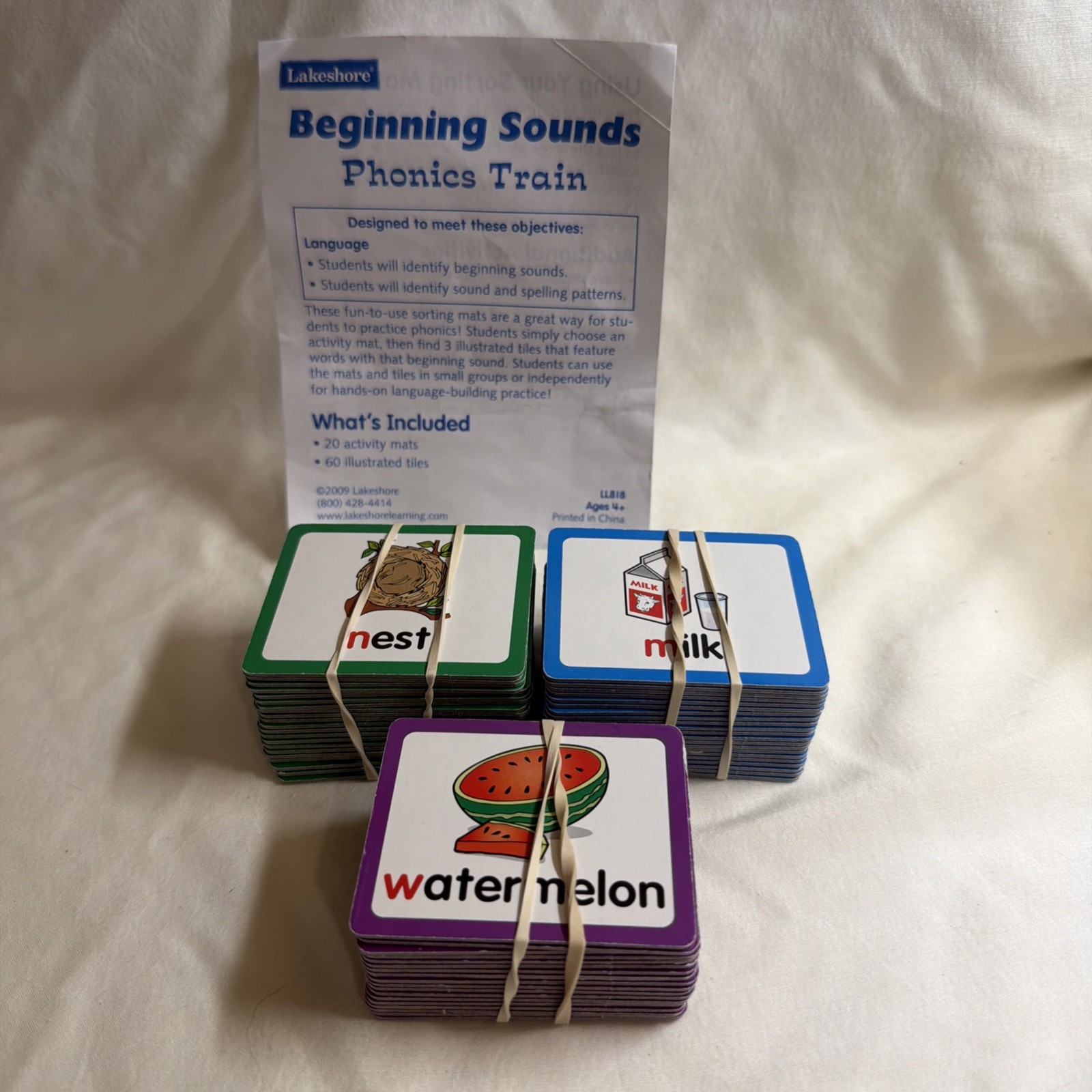 Lakeshore Learning Beginning Sounds Phonics Train Ages 4+
