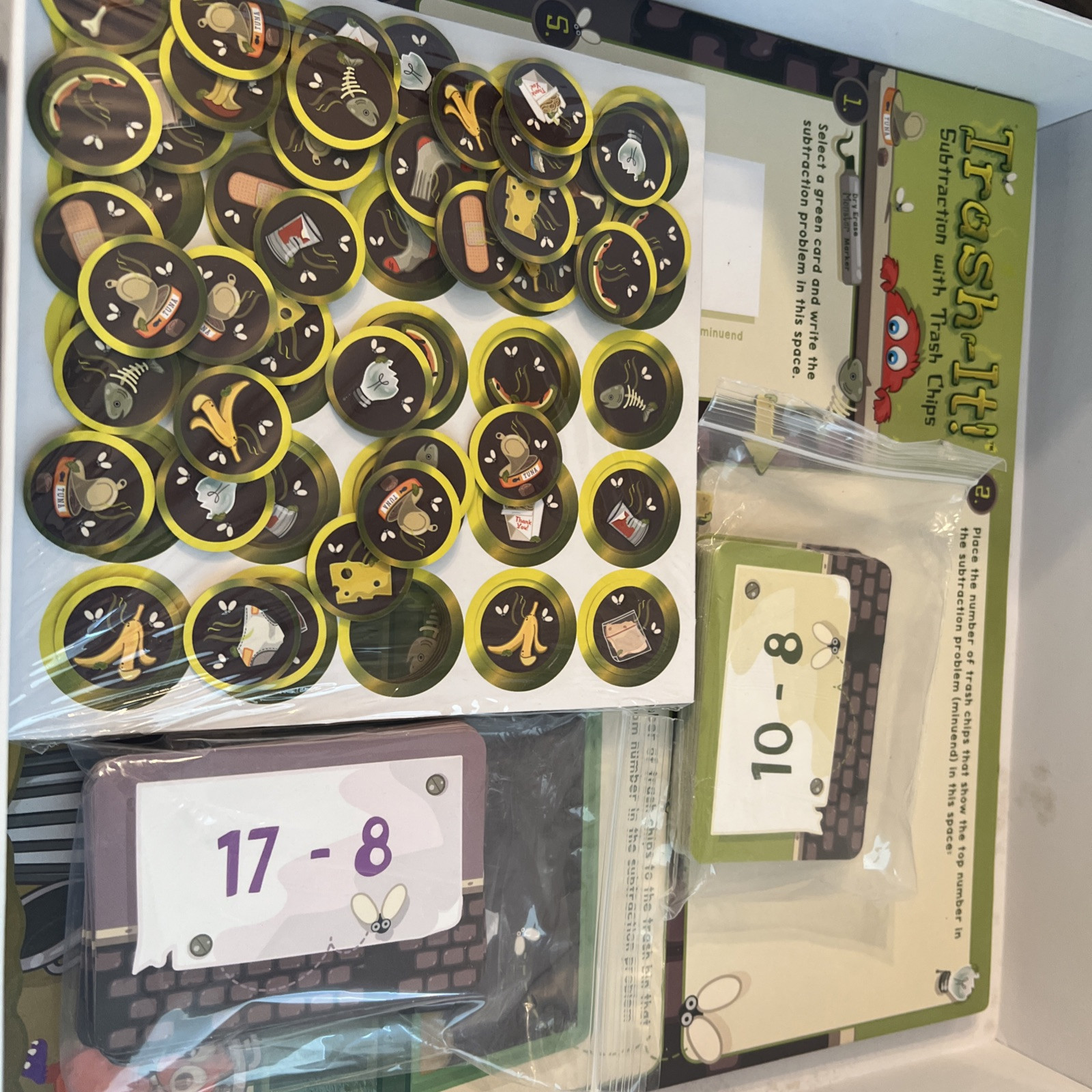 Trash-It Subtraction Activity – 1 Game Really Good Stuff- Used Twice.
