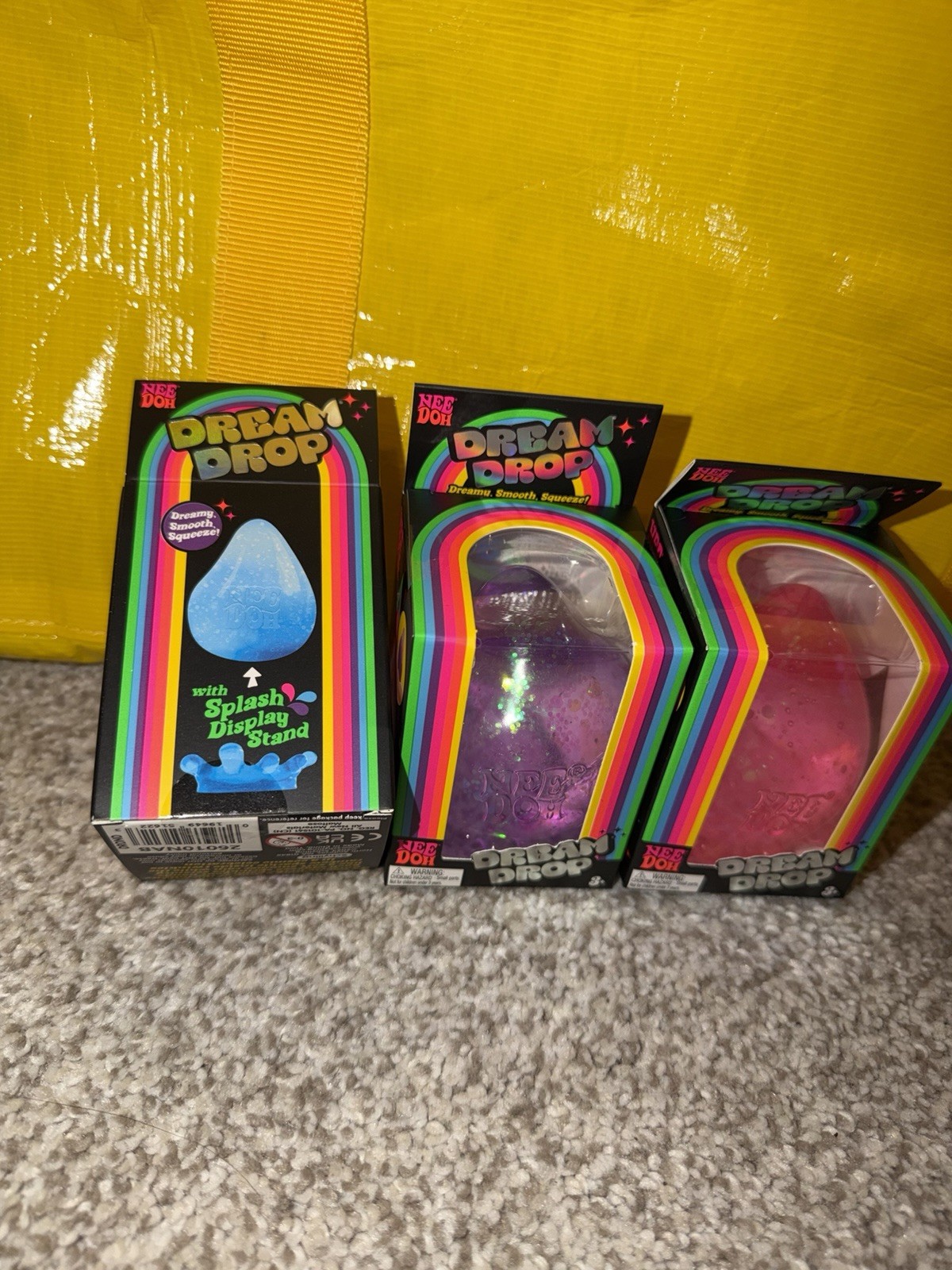 Authentic Viral NEEDOH Dream Drop Set of 3 Blue, Purple, Pink RARE DREAMDROPS