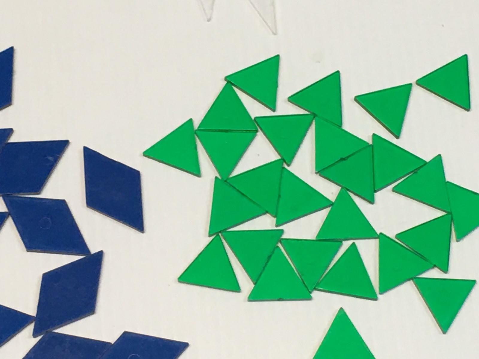 Translucent Pattern Blocks / 150 Pc. Set for use with light tables #2