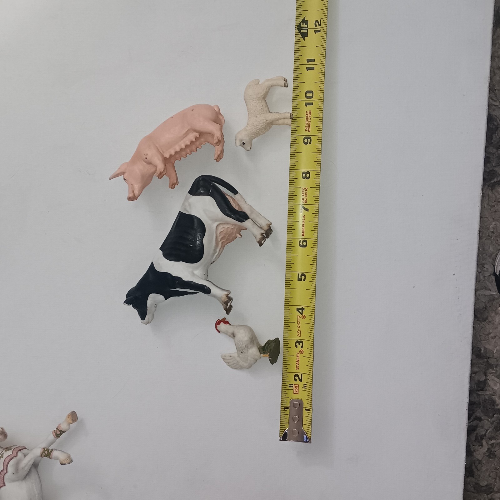 Lot Of 4 Schleich Farm Animals 13288 Adult Female Pig • Cow • Lamb • Chicken