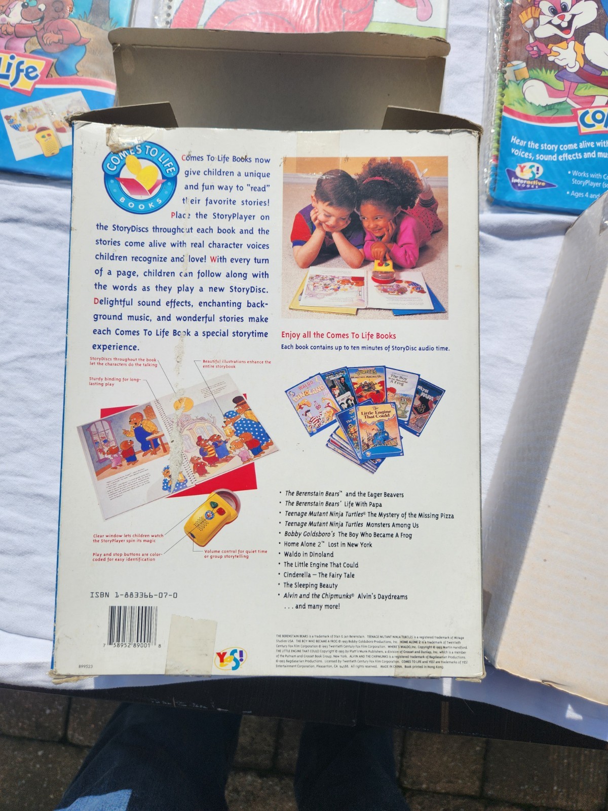 Comes to Life – Story Player & Book, Yes! Interactive, 1994, NEW With 9 books