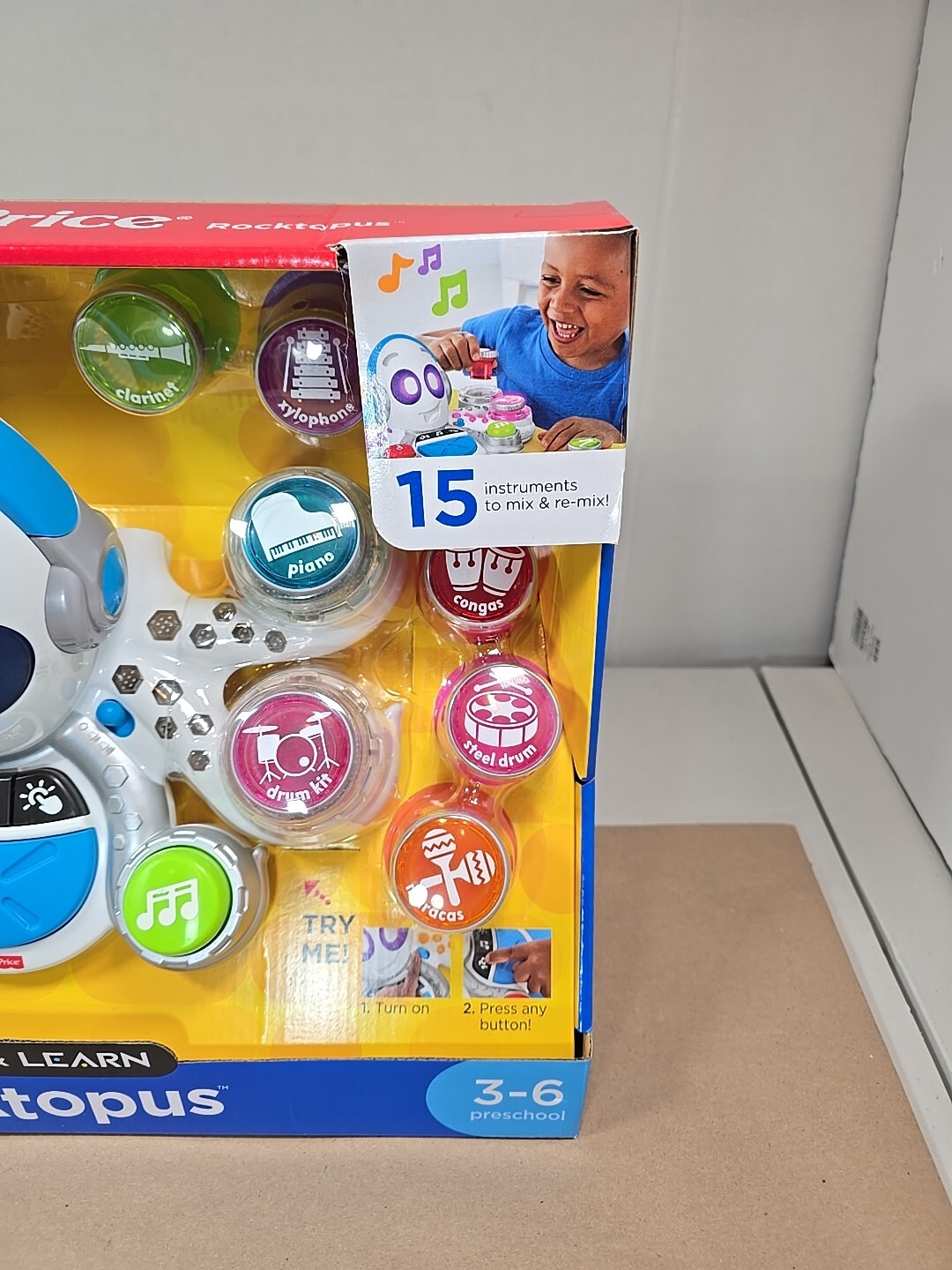 Fisher-Price Think & Learn Rocktopus Music Toy – Preschool Ages 3-6 NEW 3 Modes