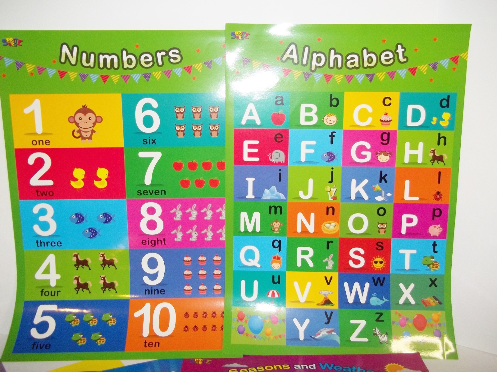 school Educational Learning 11″ x 15.75″ Lot of 10 Posters homeschool daycare