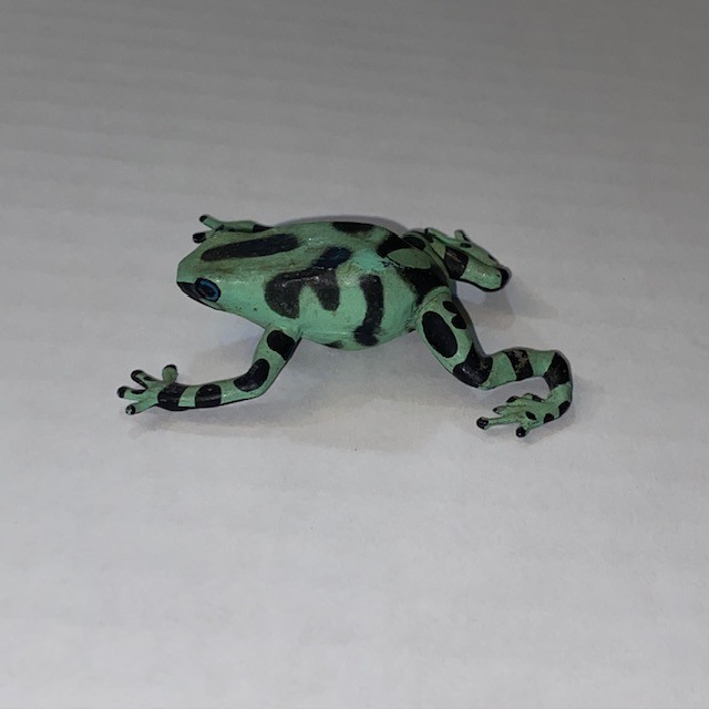 Safari Ltd POISON DART FROG Green & Black 1990 Animal Figure