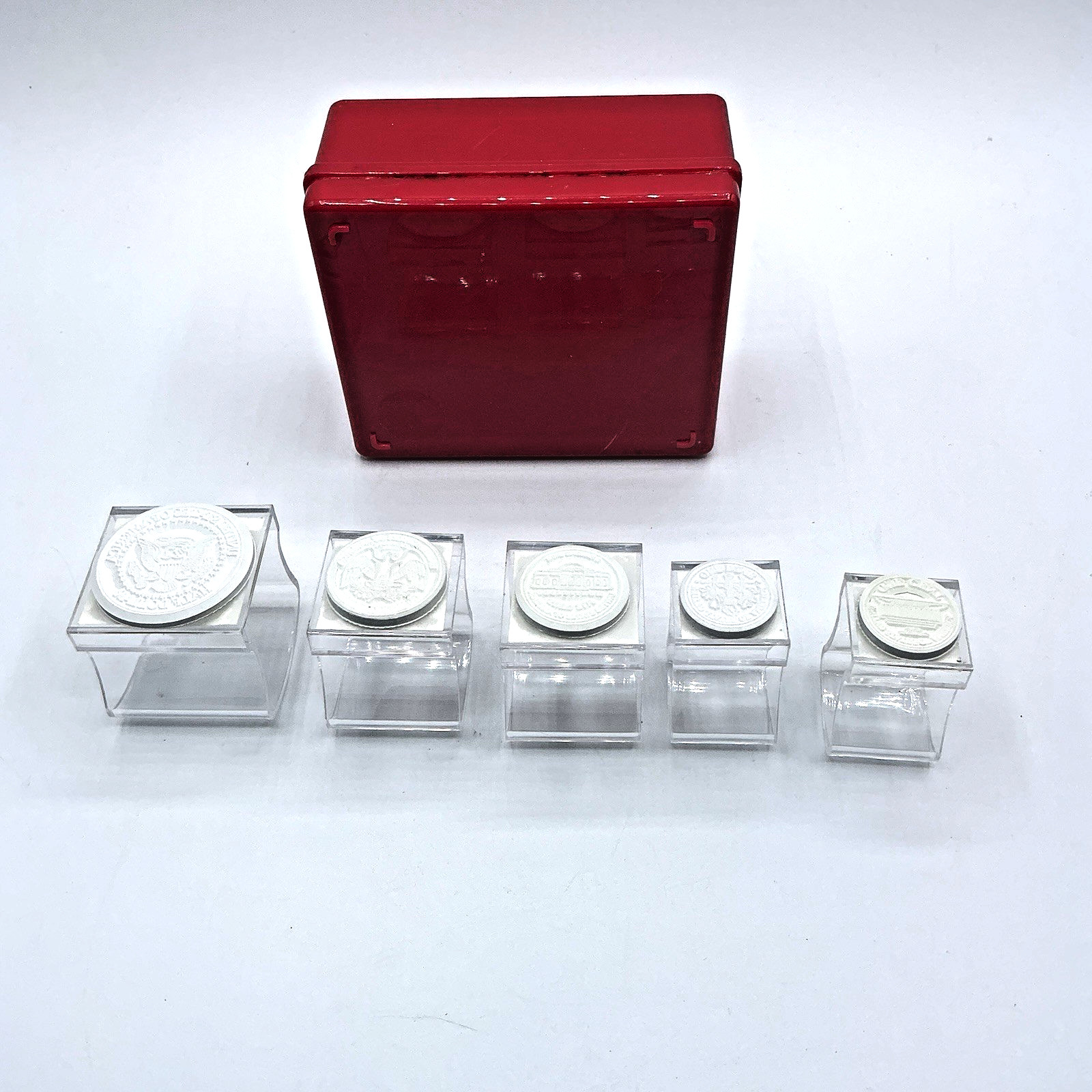 Learning Resources 5 Coins Tails Rubber Stamps Set Hone School Learning 6+ Boxed