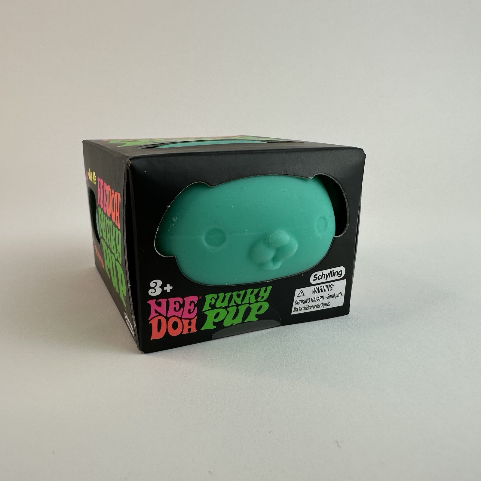 NeeDoh Funky Pup Schylling – Teal Squishy NEW Authentic Nee Doh Pet me
