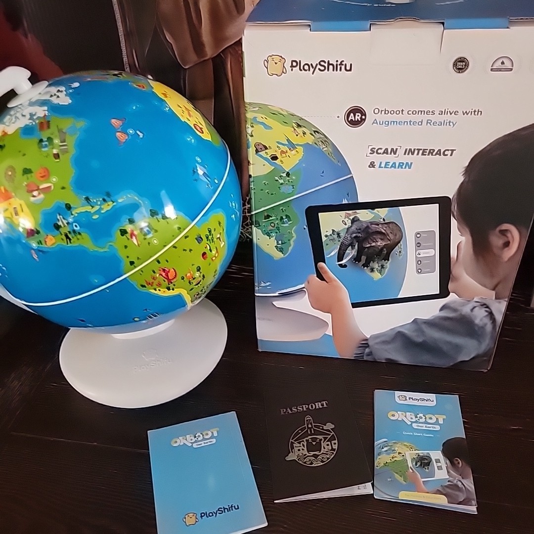PlayShifu Orboot Earth World Globe Interactive AR Kids STEM Pre-School **Read**