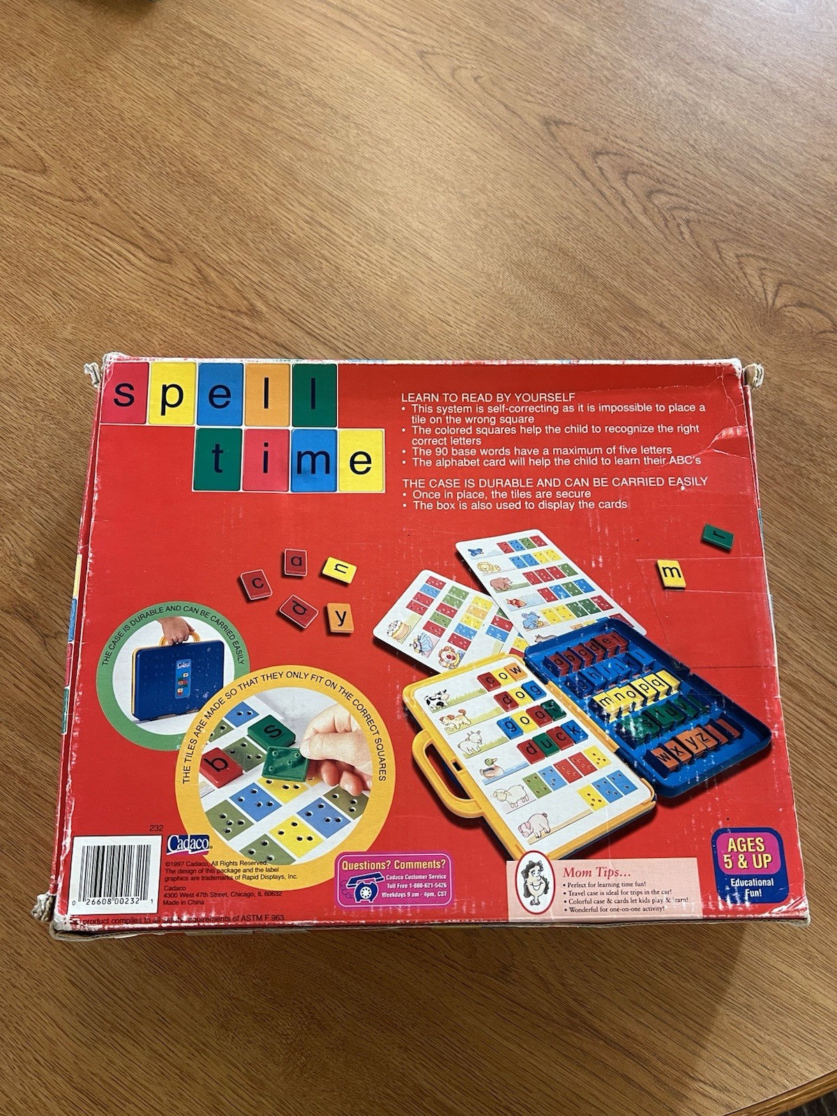 Vintage SPELL TIME Game By CADACO Learn Spelling Set Homeschooling 100% Complete