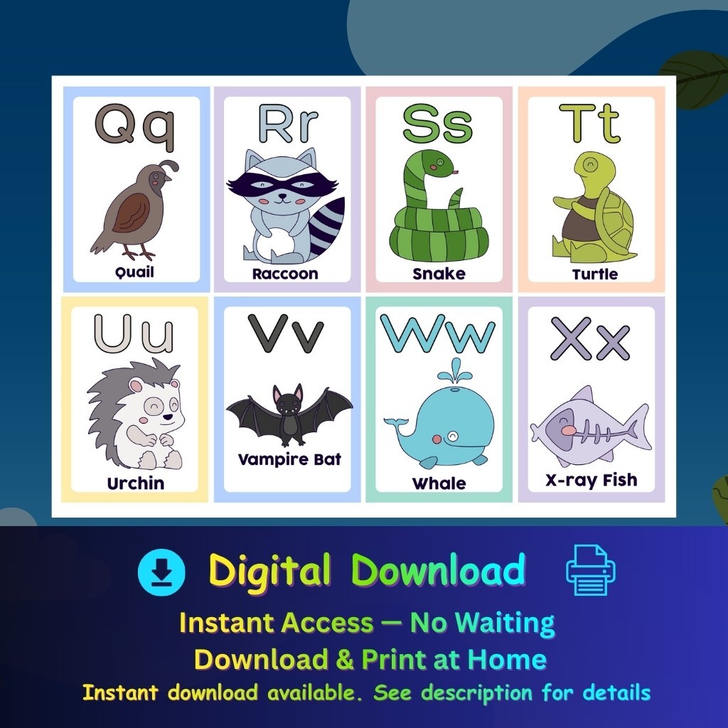 Printable Flashcard Sets for Kids | Educational Learning Bundle
