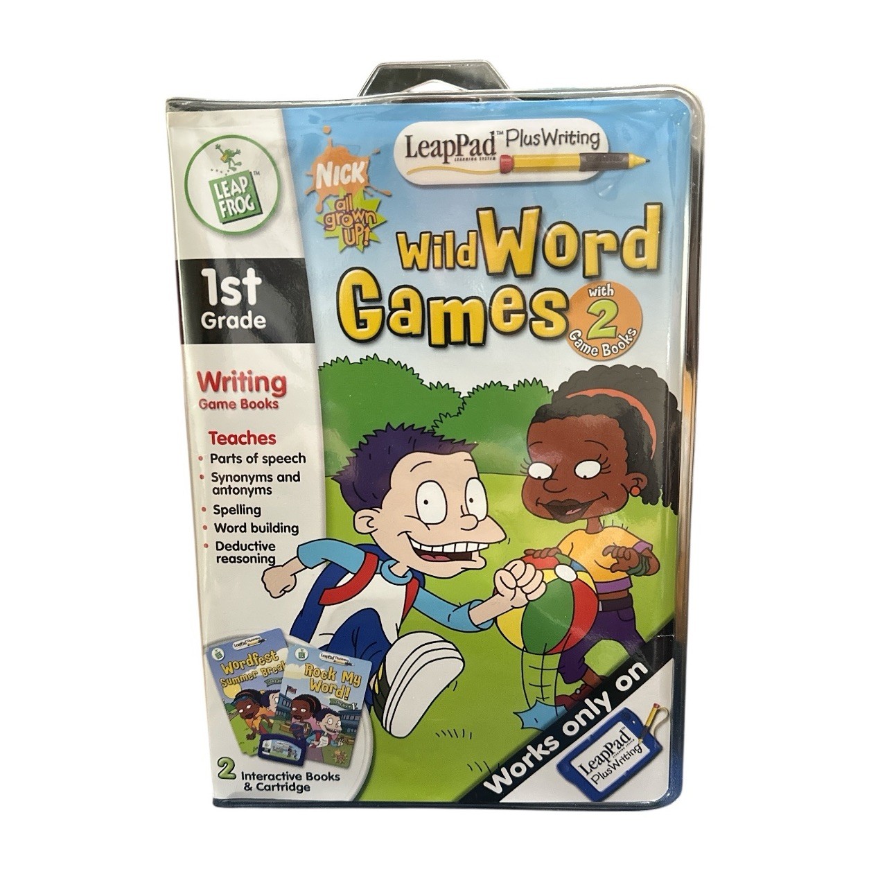 LeapFrog LeapPad Plus Writing Wild Word Games 1st Grade Nick All Grown Up New