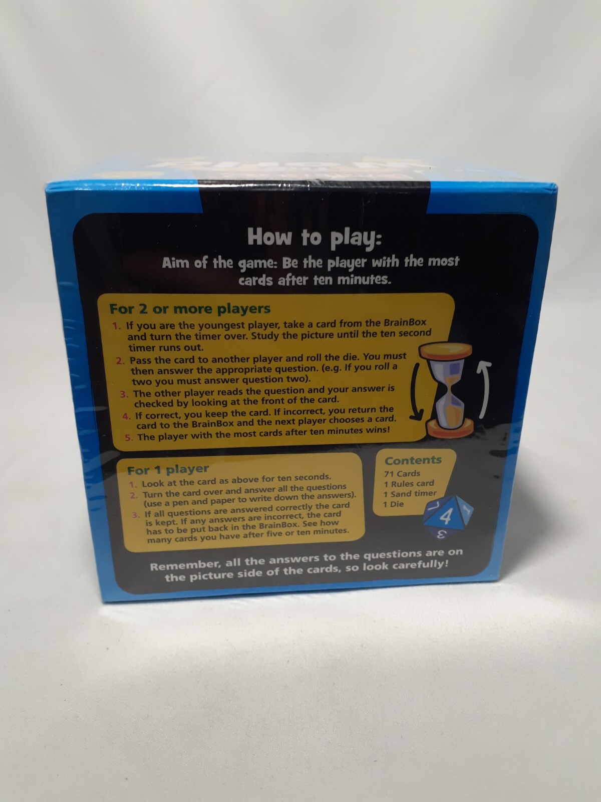 University Games BrainBox Trivia Game THE WORLD Edition, New, Ages 8+