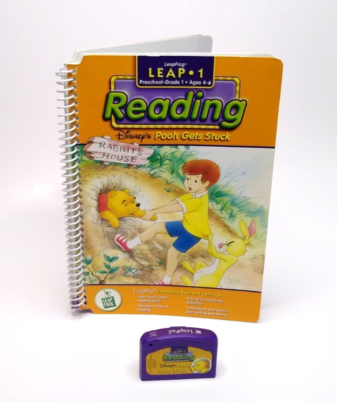 VTG Leap Frog Pink Pad Learning System Reader, 12 Cartridges, 11 Books, Backpack