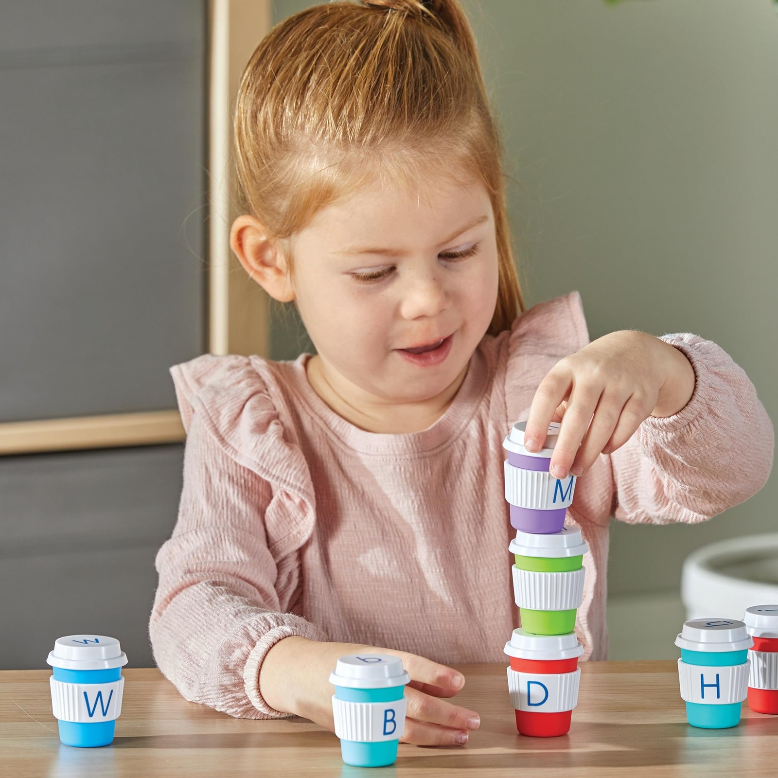 Learning Resources Alphabet Coffee 3 inches (H) x 2.5 (D), Multicolor